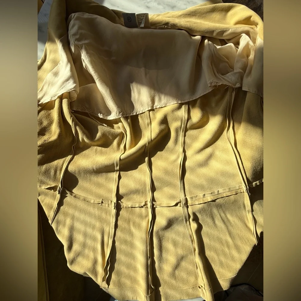 Krizia VTG Sheepskin Suede Button-Front Jacket, tan, IT40 but modern XS, EUC - Picture 15 of 15